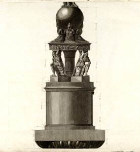 Ansicht der Hauptfassade der Trajanssäule von Giovanni Battista Piranesi